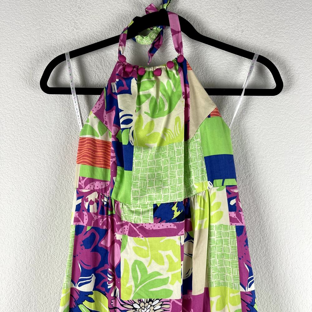 Lilly Pulitzer Brighton Patchwork Print Halter Dr… - image 2
